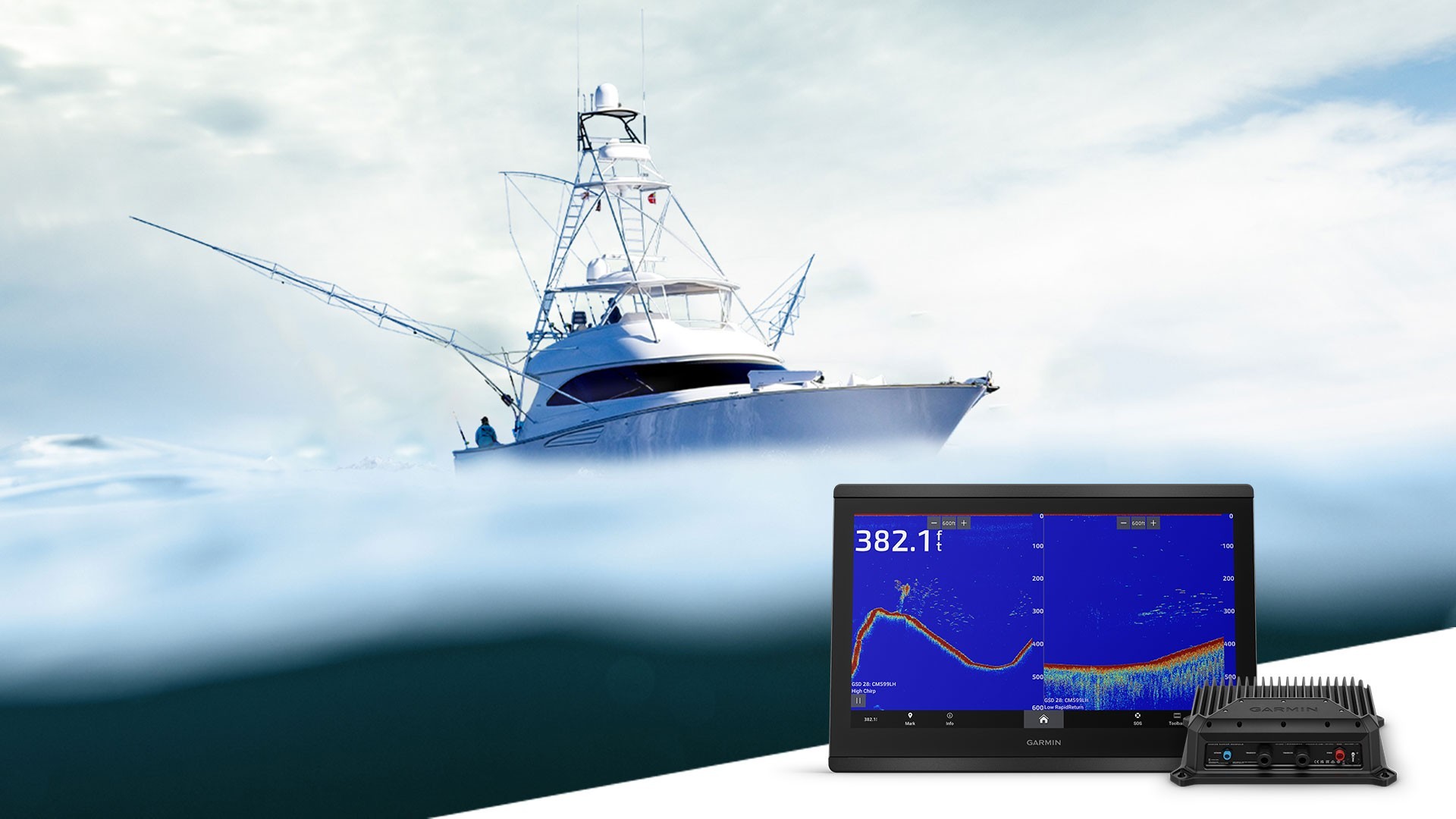 Nuovo Modulo Ecoscandaglio GSD 28 di Garmin per Pescare a profondità estreme