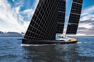 Helios, progetto di barca solare dei designer italiani Marco Ferrari e Alberto Franchi: il silicio è sulle vele