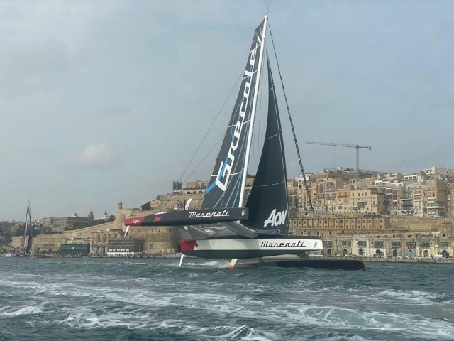 Maserati and Soldini set sail for the 42nd Rolex Middle Sea Race