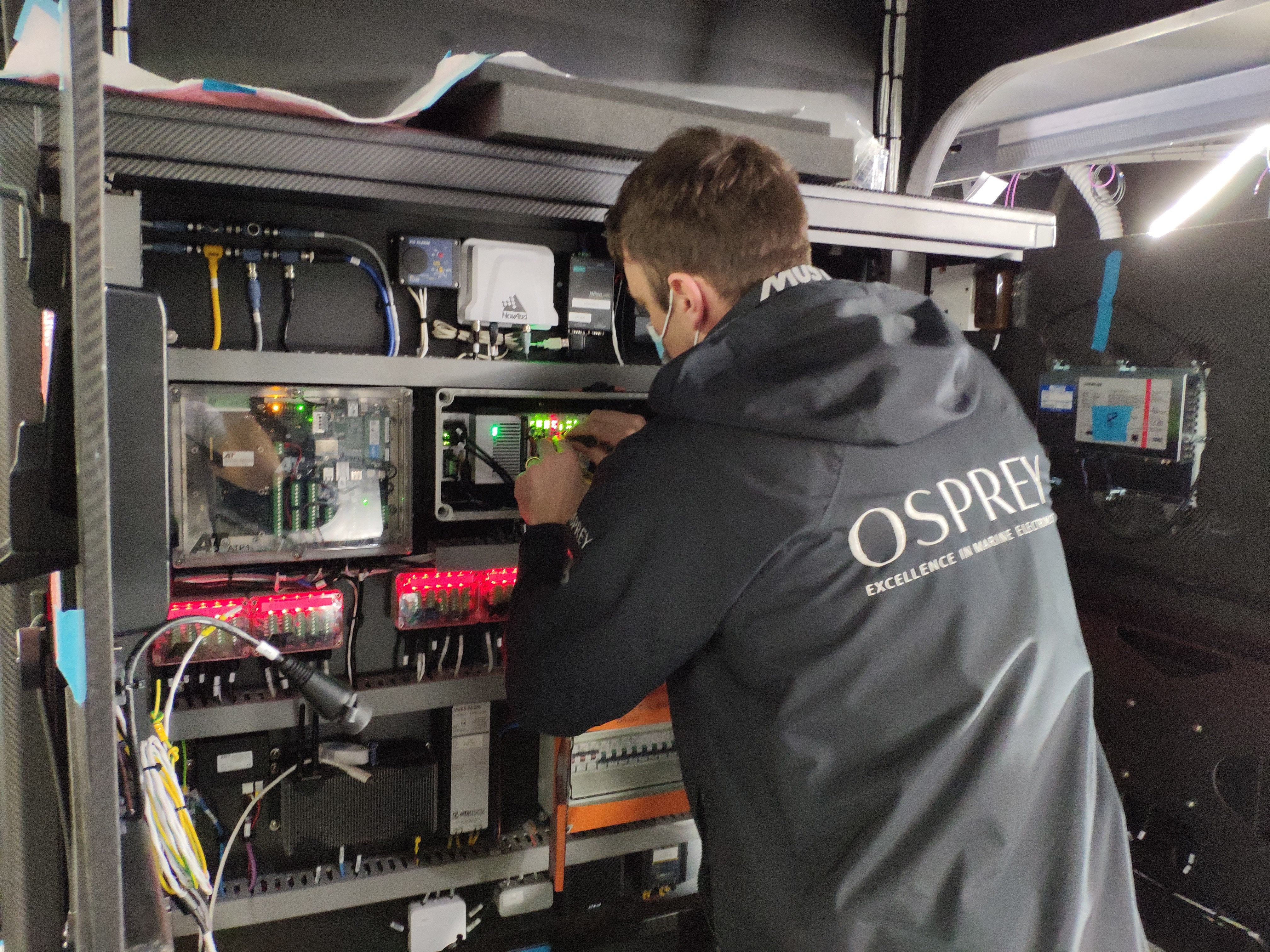 Integrating the electronic networks and systems of the ClubSwan 125 was a big, complex project for Osprey that required its technicians to anticipate potential issues and have the solutions in mind well ahead of time.
