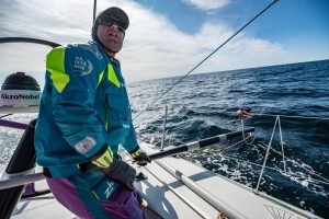 Leg 11, from Gothenburg to The Hague, day 3 on board AkzoNobel. 23 June, 2018. Luke Molloy James Blake/Volvo Ocean Race