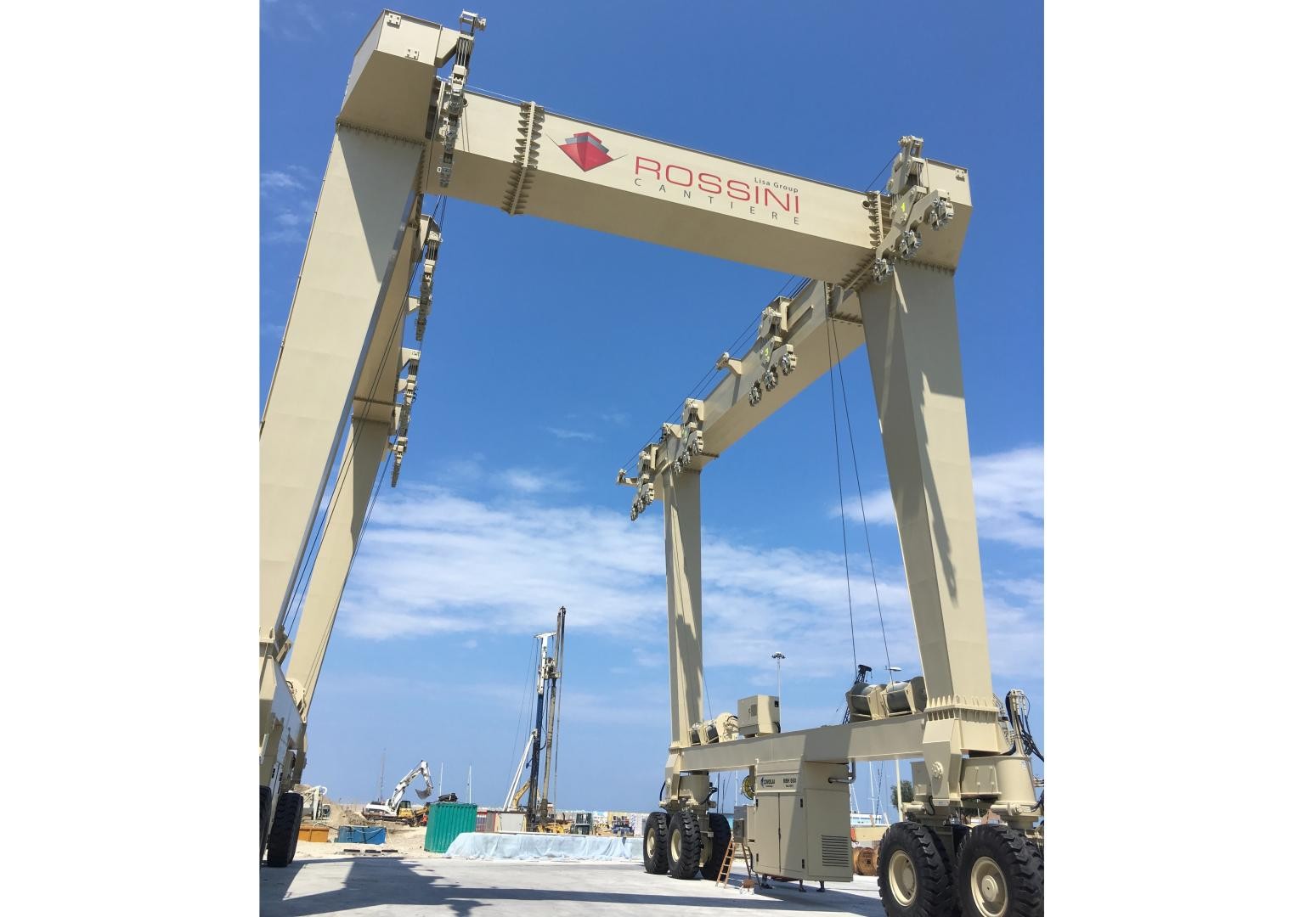 Il nuovo travel lift Cimolai Technology da 560 tonnellate