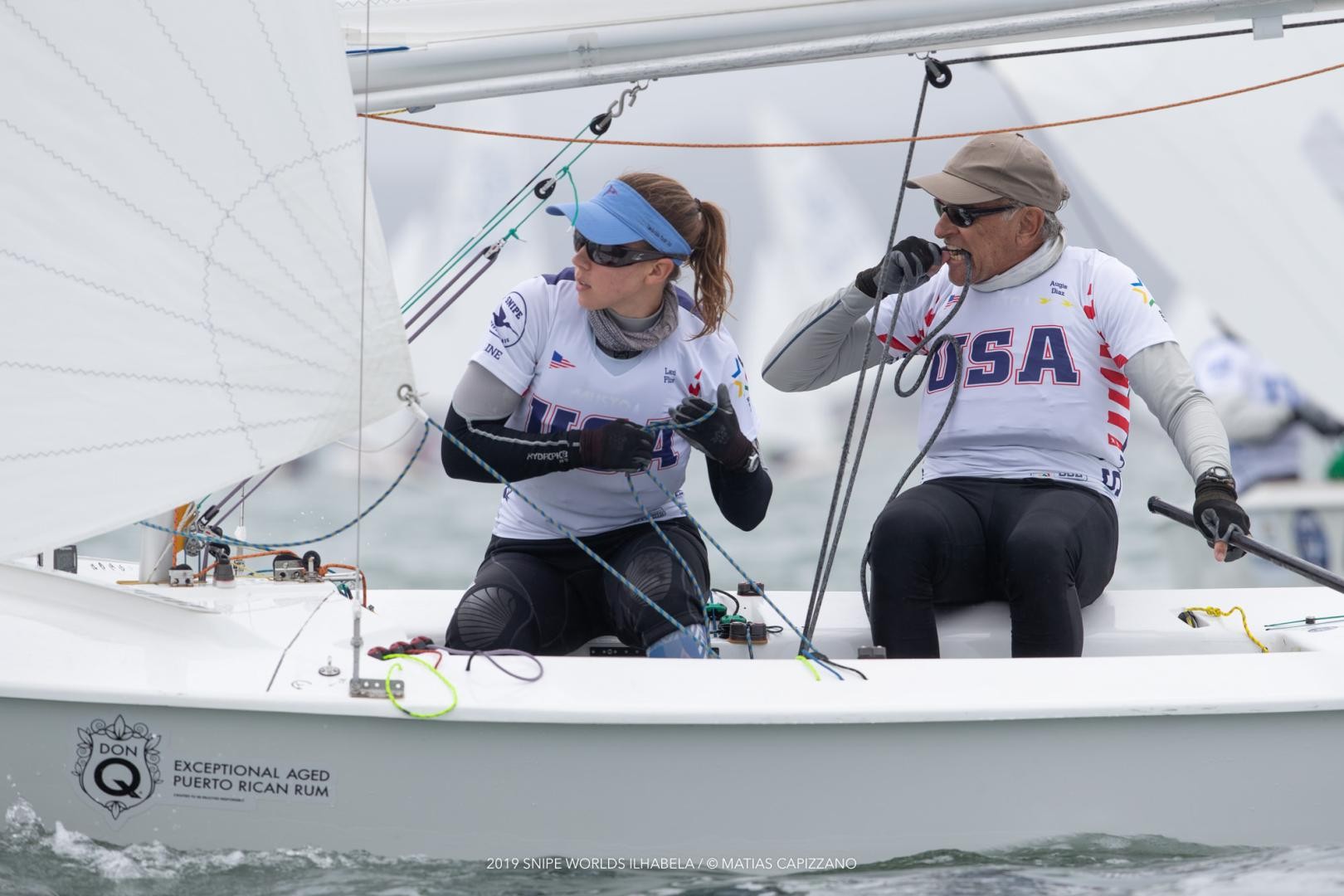 Only one race on day one of the 2019 Snipe World Championship 