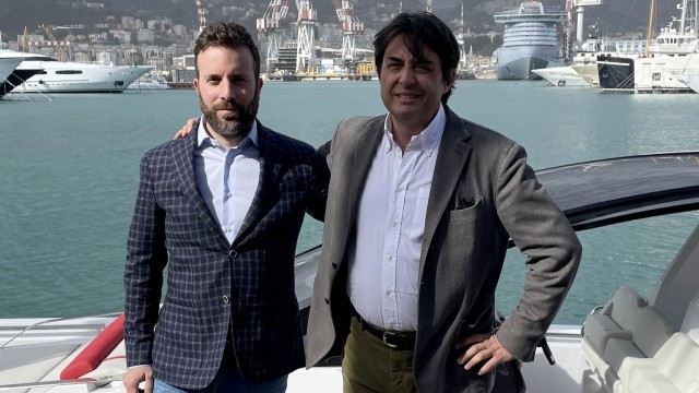 Gianni de Bonis, CEO Sacs Tecnorib, e a sinistra Matteo Magni, presidente dell'azienda