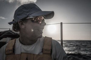 Leg 8 from Itajai to Newport, day 7 on board Turn the Tide on Plastic. 28 April, 2018. Francesca Clapcich. James Blake/Volvo Ocean Race