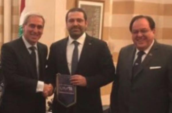 The UIM President Raffaele Chiulli meets lebanese Prime Minister Saad Hariri and Members of Government