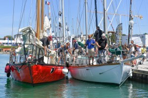Moitessier's yacht Joshua unite with Knox-Johnston's Suhaili