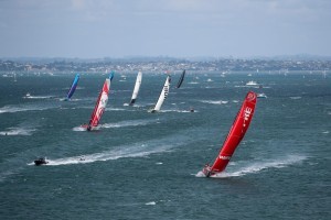 The Volvo Ocean Race fleet left Auckland for Itajaí, Brazil on Sunday following a spectacular start to Leg 7 from the City of Sails