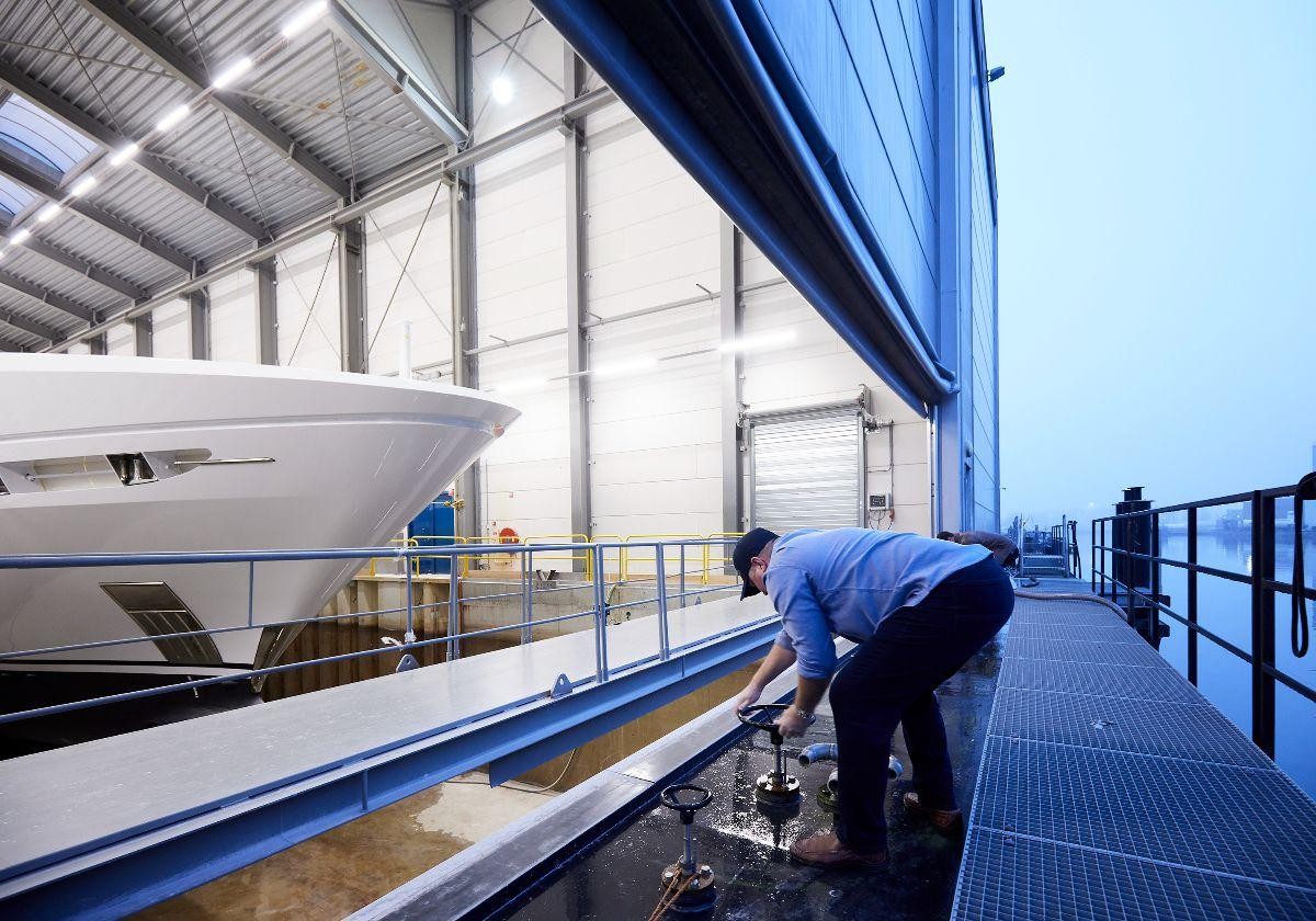 Heesen, YN 19650 Project Aura was launched at the Oss facility