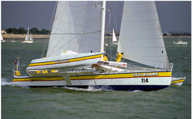 Paul Ricard, skipped by Eric Tabarly in 1981  Foto Jacques Vapillon
