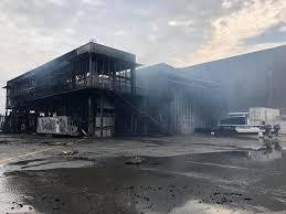 A fire destroys the former Groupama Team France base