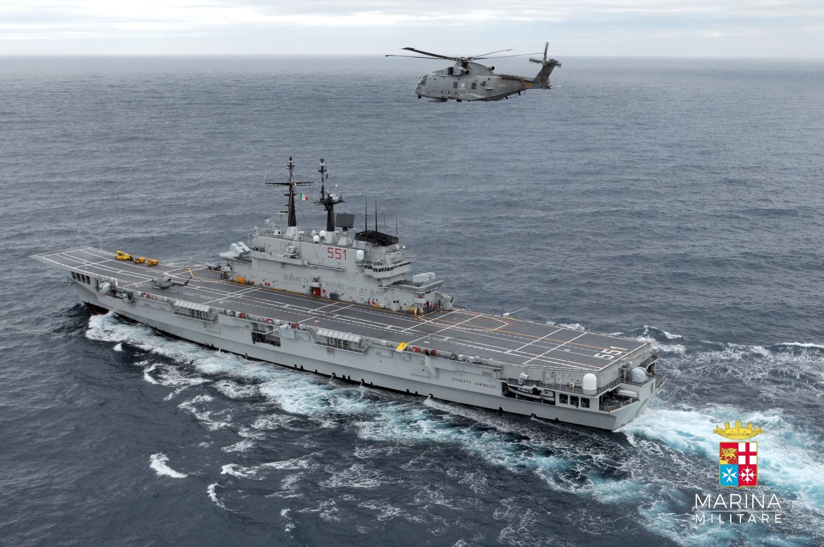 Marina Militare: Gruppo Navale si addestra nel Mediterraneo orientale