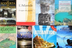 Alcuni dei centinaia di libri scritti su Atlantide