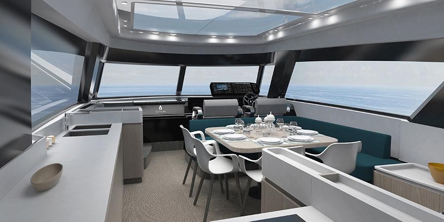Cetera Yachts: the vertical repositioning of a new and innovative layout system