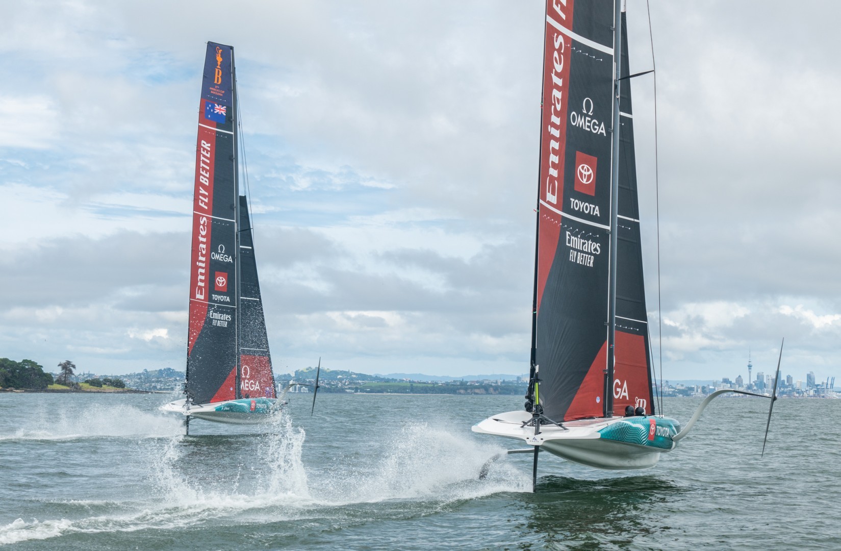Emirates Team New Zealand begin two boat testing