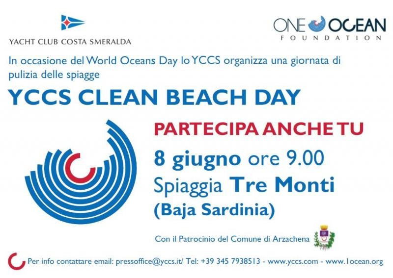 8 Giugno appuntamento per tutti al YCCS Clean Beach Day