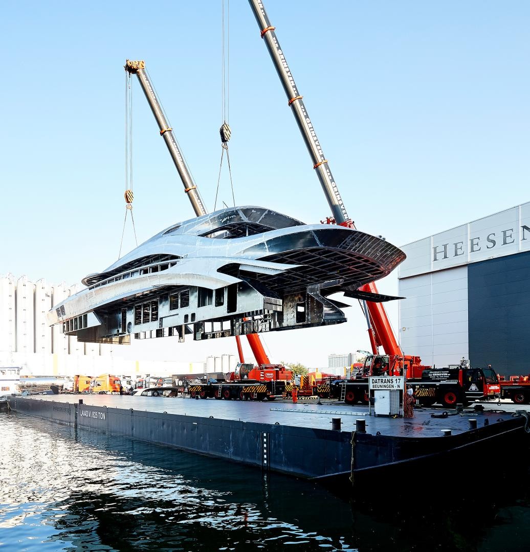 Heesen is proud to announce that on 1 September 2018 the hull and superstructure of YN 18850, Project Triton, were joined together at the facility in Oss