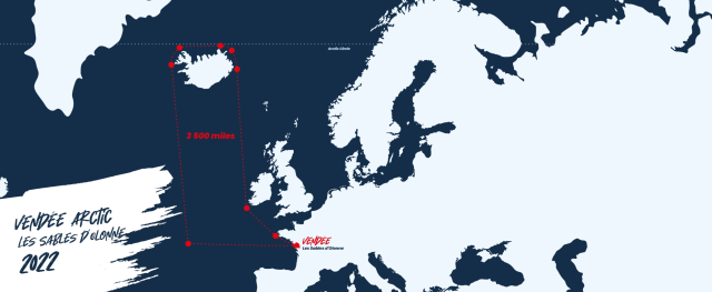 Vendée Arctic Course Map - Les Sables d'Olonne 2022