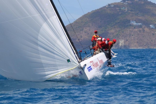 Cape 31 Flying Jenny won class and the Nanny Cay Cup in today’s race around Tortola © Ingrid Abery