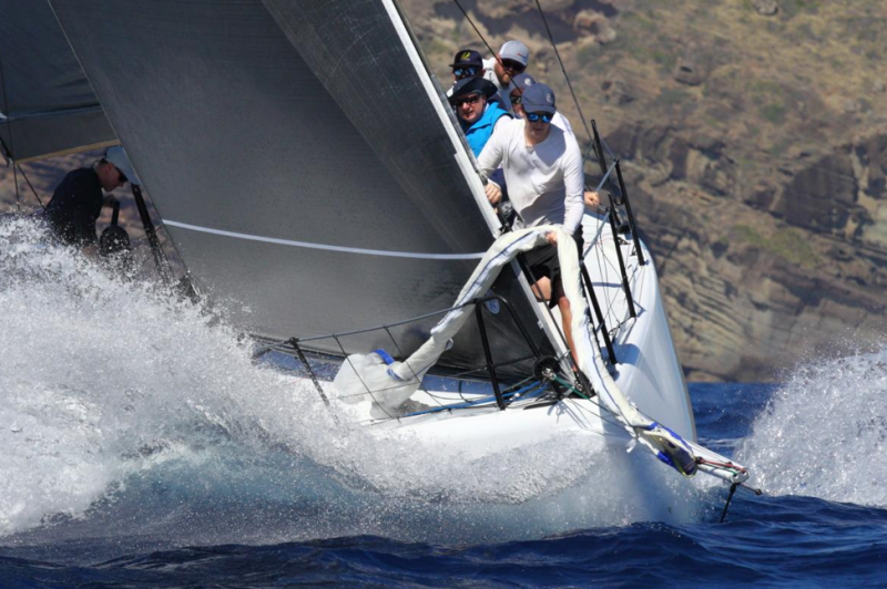Enjoying the Caribbean sailing conditions on board RORC Commodore James Neville's HH42 Ino XXX © Tim Wright/Photoaction.com