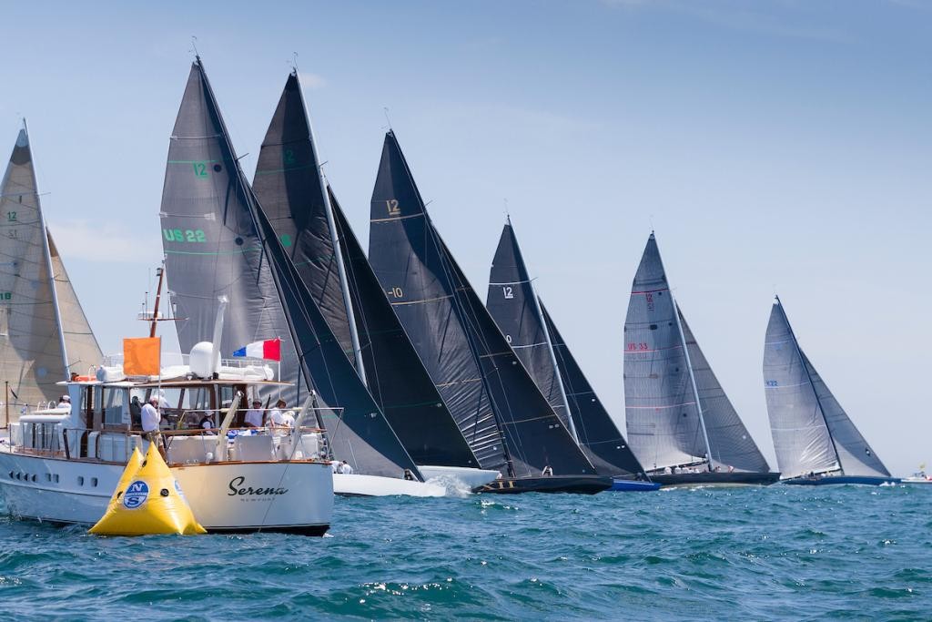 Start of the Modern Division on day four of the 2019 12 Metre World Championship
