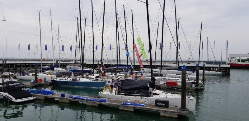 Crews make final preparations before the start of the IRC Europeans and Commodores' Cup on Sunday 10th June in Cowes