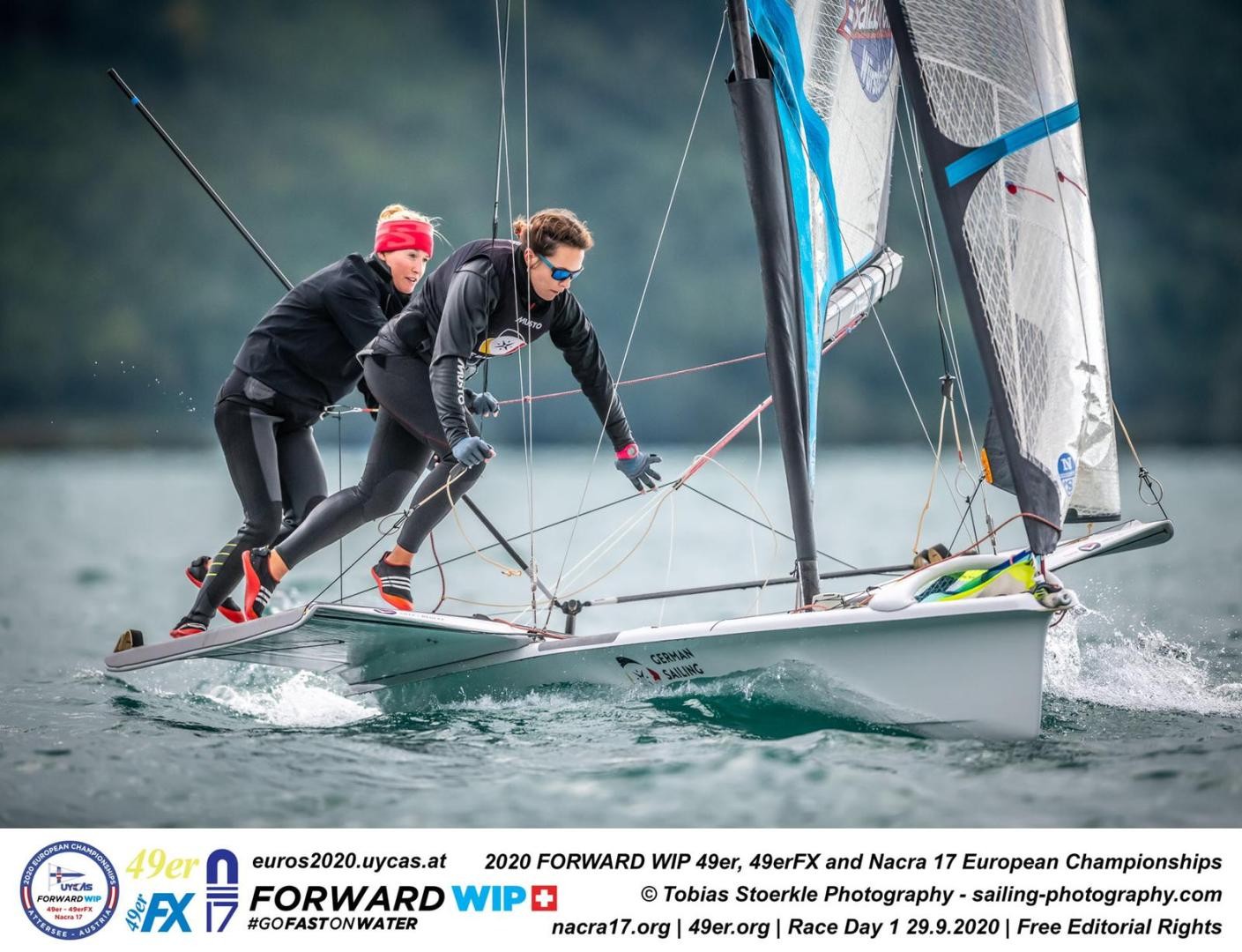 Double 9er victory for Germany, Italy wins the Nacra 17s