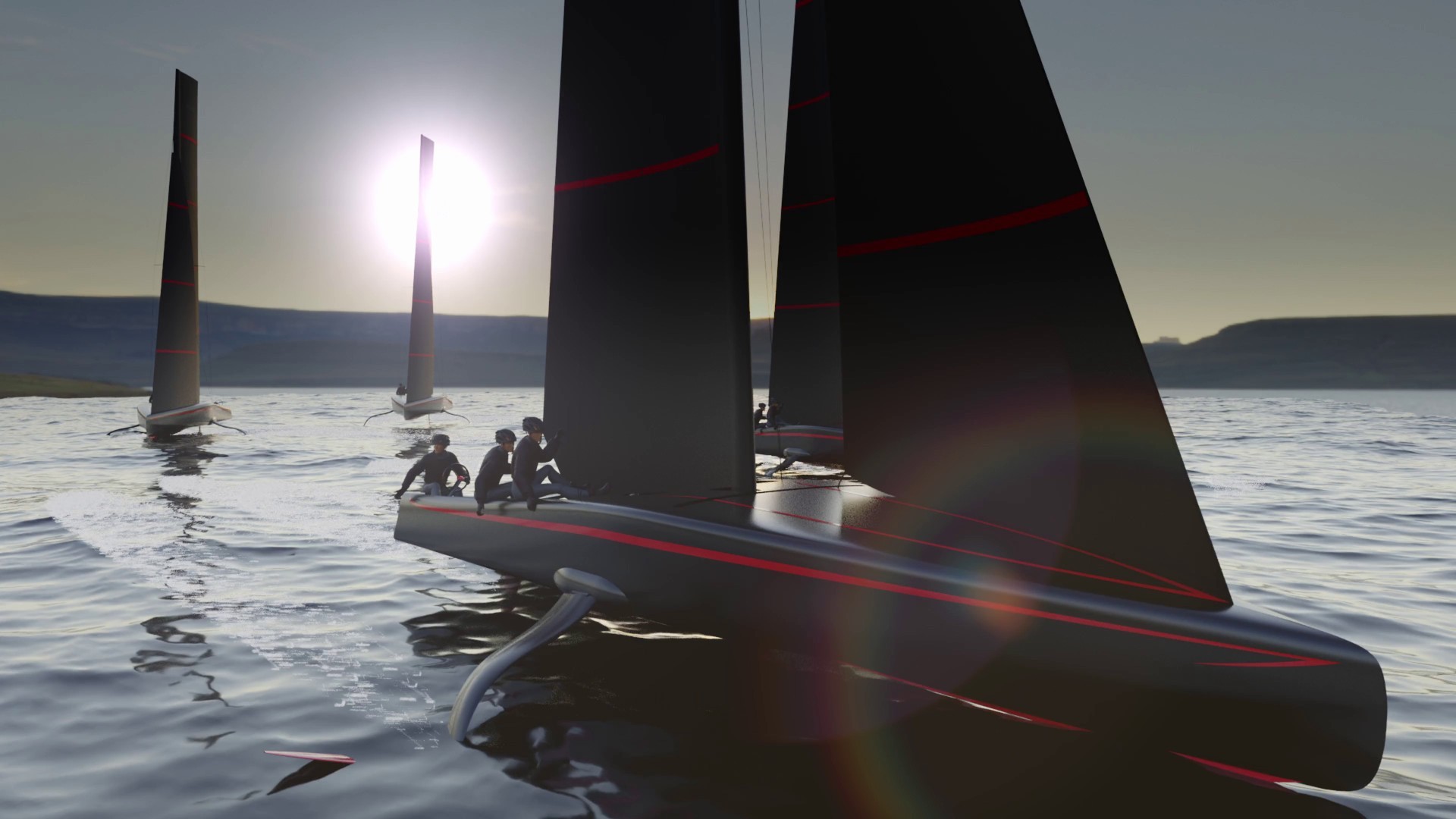 The Persico Fly40 is a 12-metre foiling monohull concept developed directly from the AC75s and due to go into production before the end of this year. Persico Marine plans to run the class itself as a tightly managed one design racing circuit for owner-drivers with professional crews