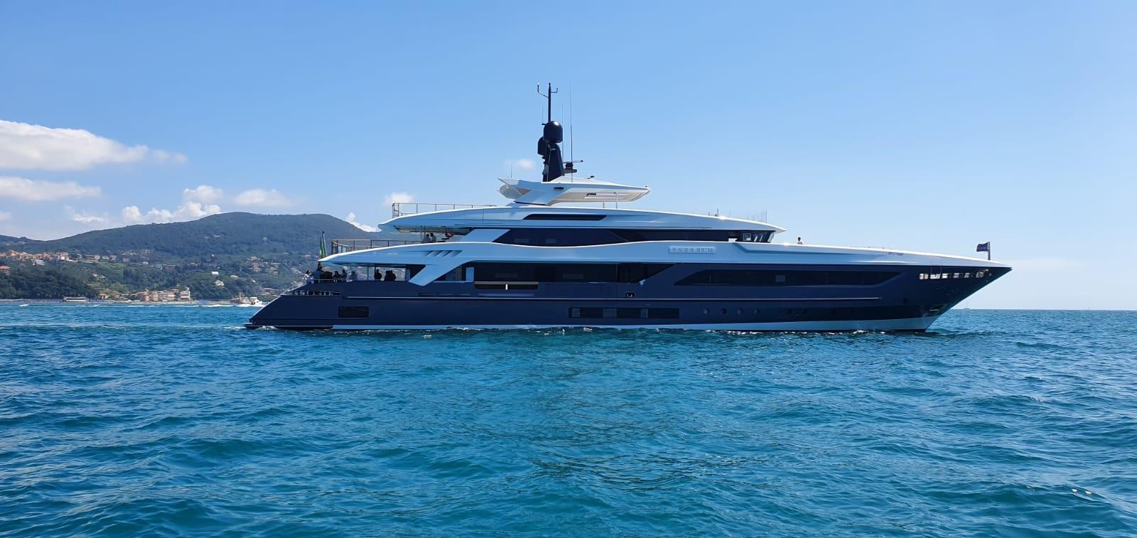 First sea-trial for M/Y Severin°s after the spectacular launch on July 6th