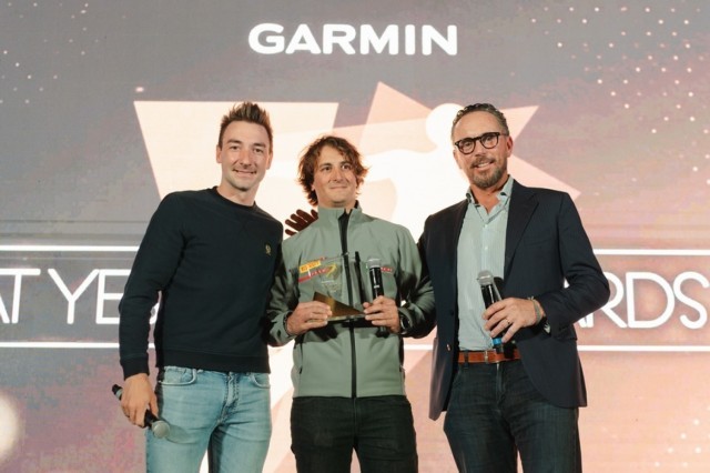 Davide Pescuma di Luna Rossa premiato ai Garmin Beat Yesterday Awards