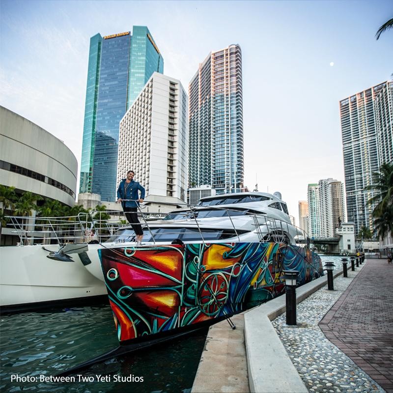 A Splash Of Colours: Sunreef Yachts Conquers Art Basel 2019