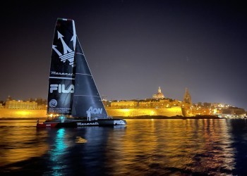 Maserati and Soldini finished third of the Rolex Middle Sea Race