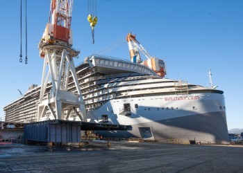 Fincantieri, Brilliant Lady floated out in Sestri Ponente