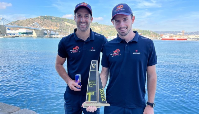 Alinghi Red Bull Racing skippers Arnaud Psarofaghis (left) and Maxime Bachelin (right) Photo: Alinghi Red Bull Racing.