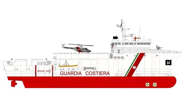 Una nuova nave multiruolo 'green' per la Guardia Costiera