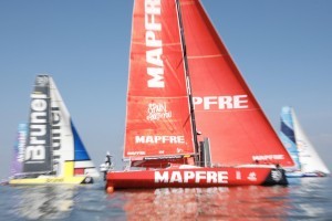 MAPFRE lead the start of the penultimate leg of the Volvo Ocean Race