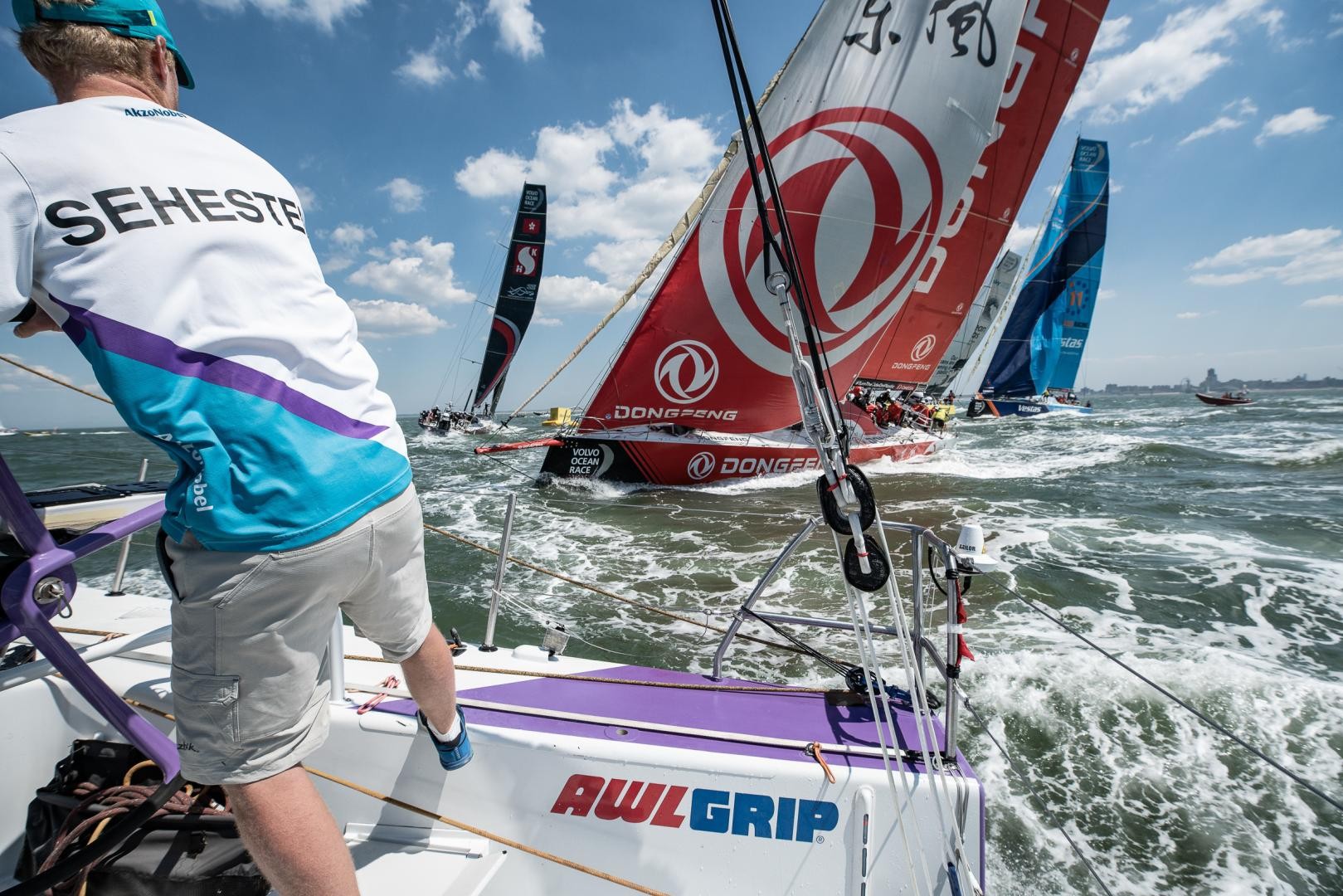 After nine months the Volvo Ocean Race fleet is preparing to take the final start of the event at the Brunel In-Port Race on Saturday afternoon 