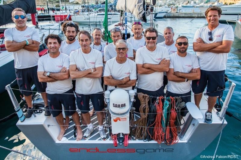 L'equipaggio del Red Devil Sailing Team alla Rolex Middle Sea Race 2018 sul Cookson 50 endlessgame