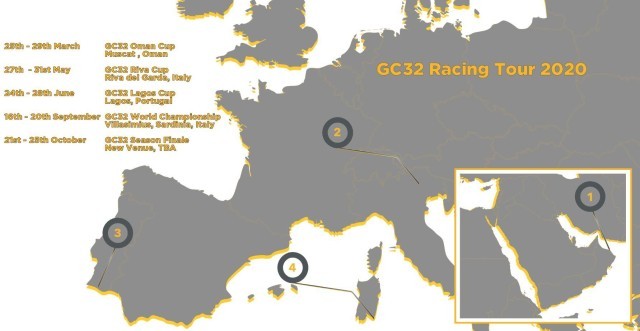 Continuing the successful formula: 2020 GC32 Racing Tour announced