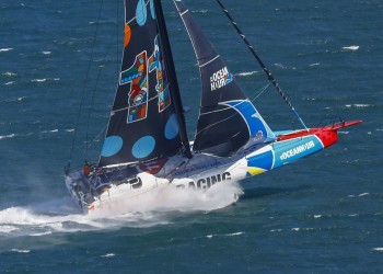 11th Hour Racing Team crosses startline on Leg 3 of The Ocean Race