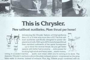 Chrysler, i fuoribordo in una pubblicità degli anni '70