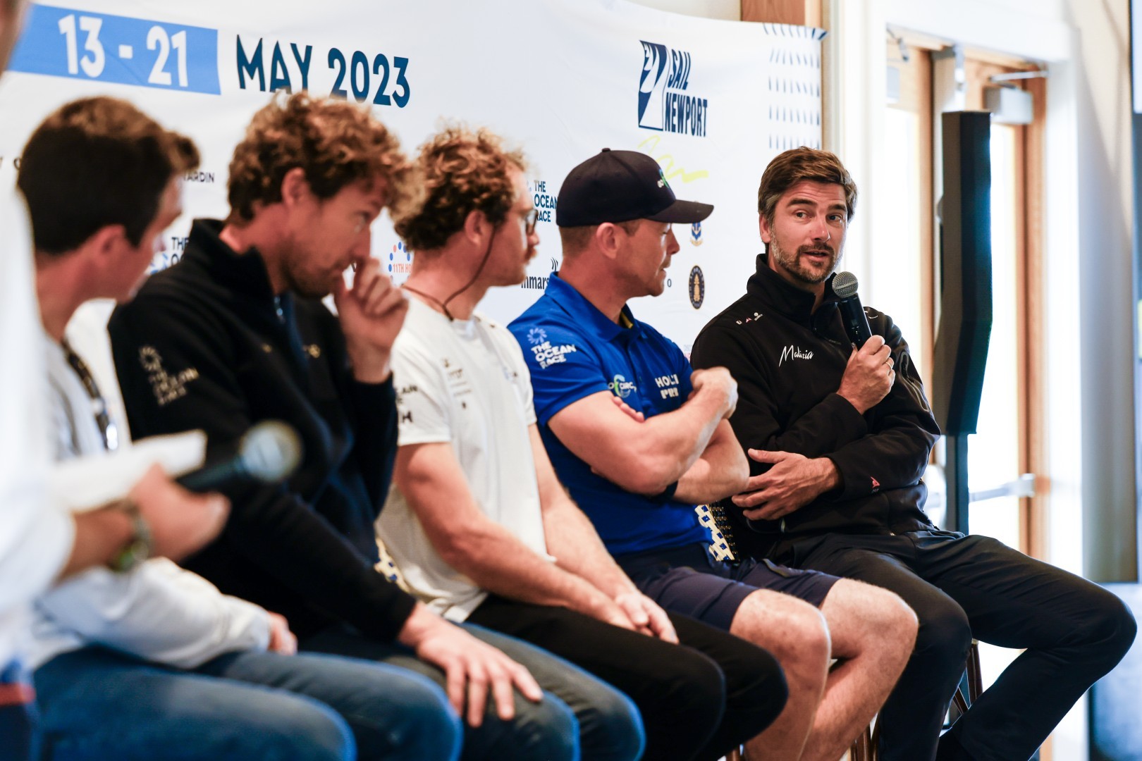 The Ocean Race 2022-23 - 19 May 2023. Skippers Press Conference in Newport.
© Sailing Energy / The Ocean Race