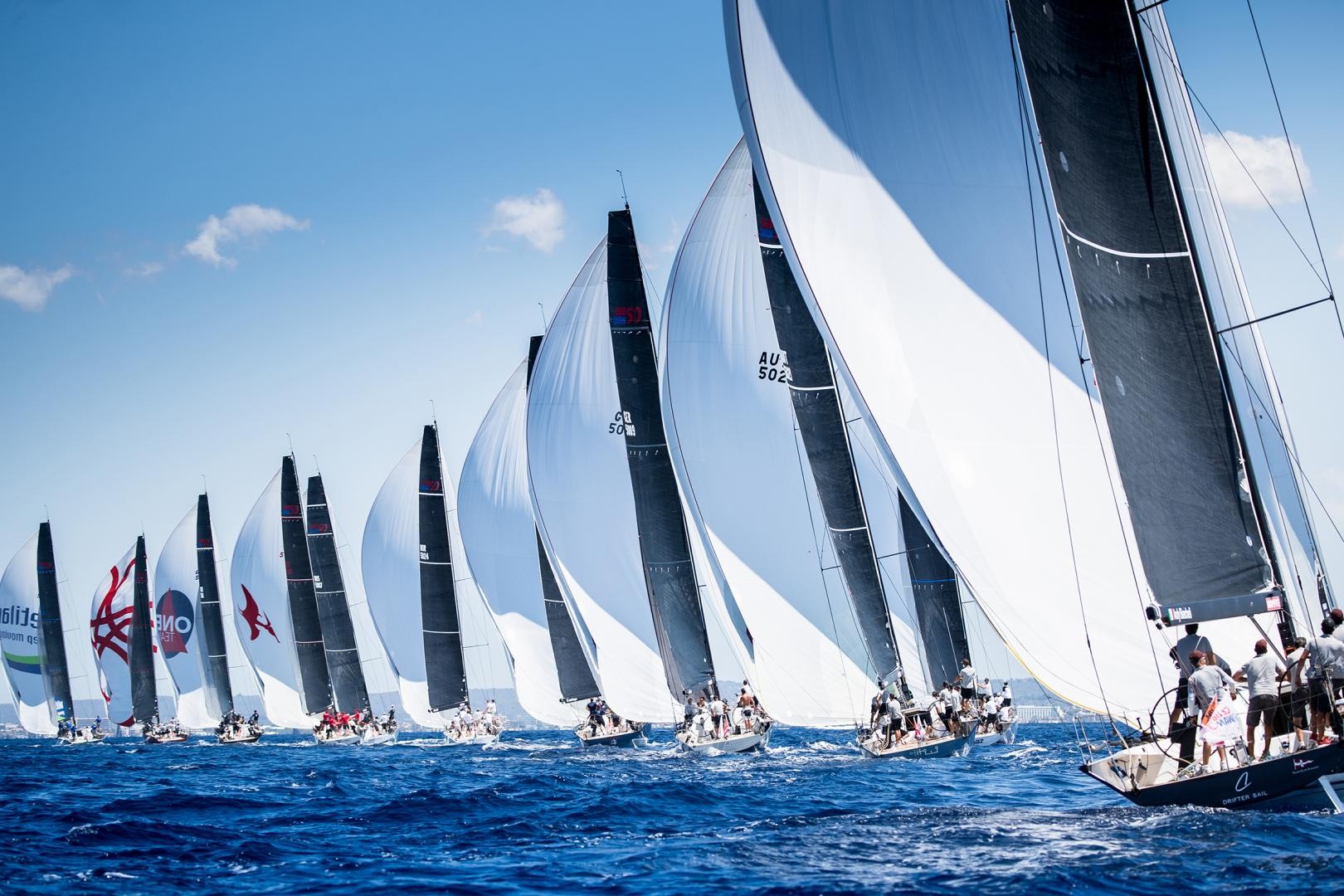 Fleet competing on the Bay of Palma in 2019
