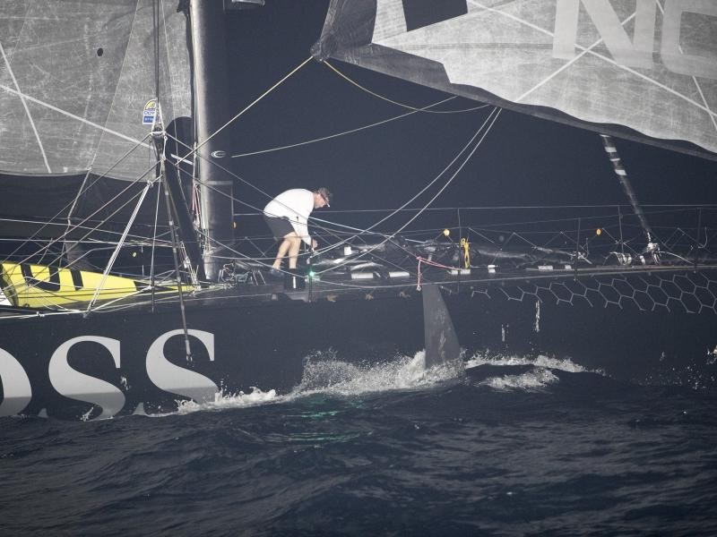 First images of the damage on board Hugo Boss
