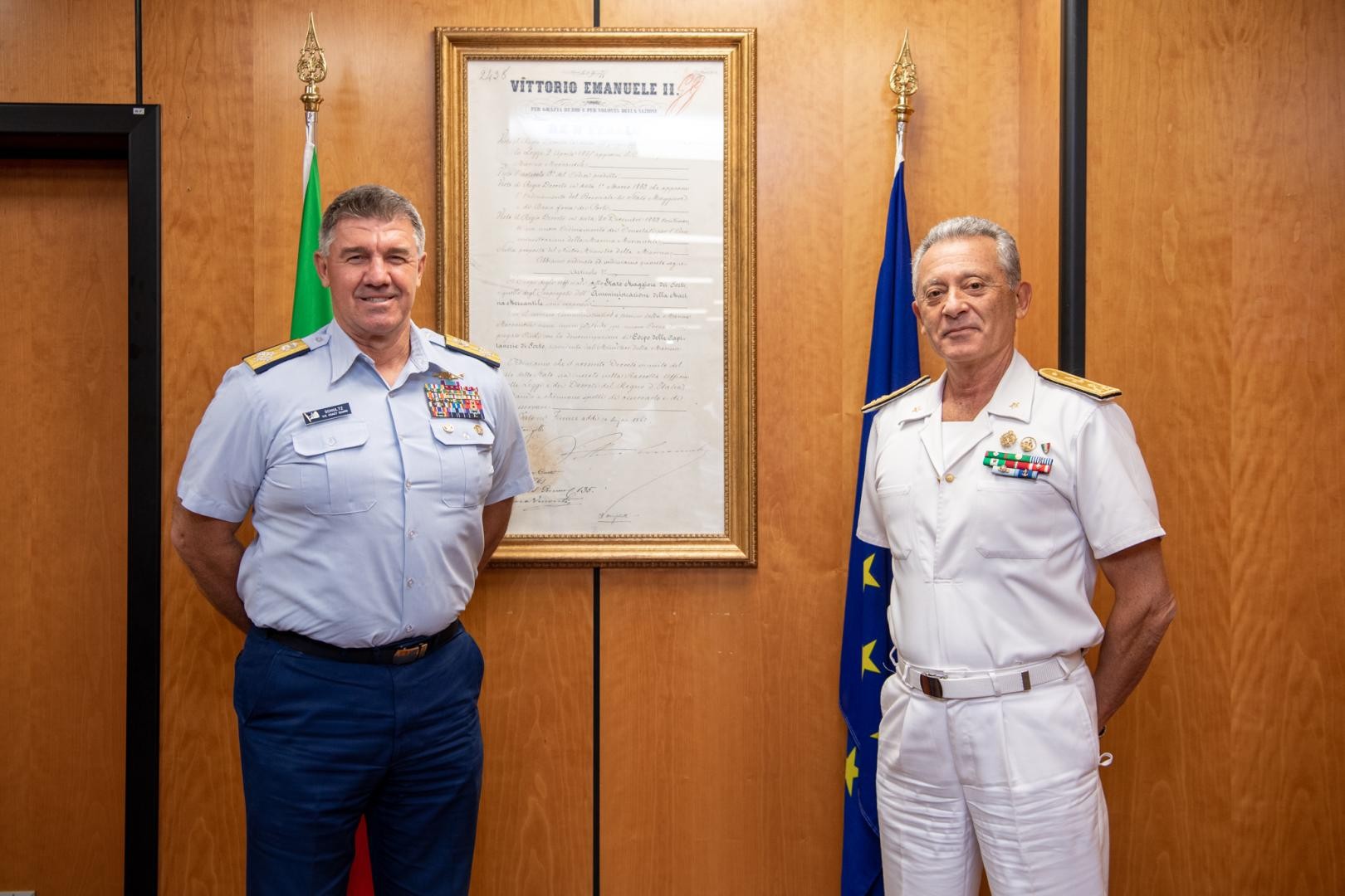 Visita al Comando Generale dell’Ammiraglio Karl Schultz