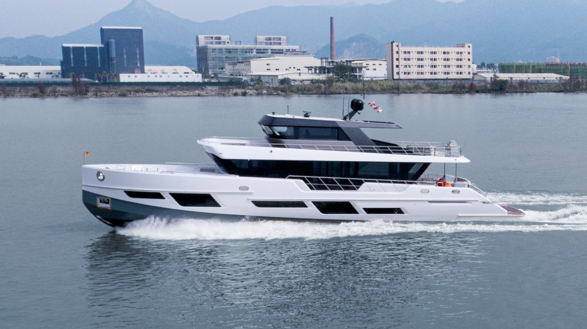 The forward thinking CL Yachts CLX96 underwent a successful maiden sea trial