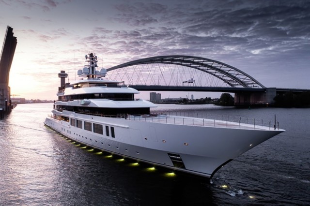 Oceanco delivers 117m/384ft Infinity a 117m  motoryacht