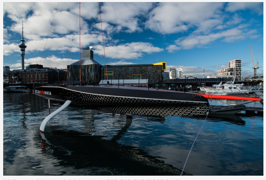Ineos Team UK christen ‘Britannia’ – the boat the team will race in the America’s Cup