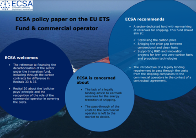 ECSA published today its policy paper on the EU ETS proposal