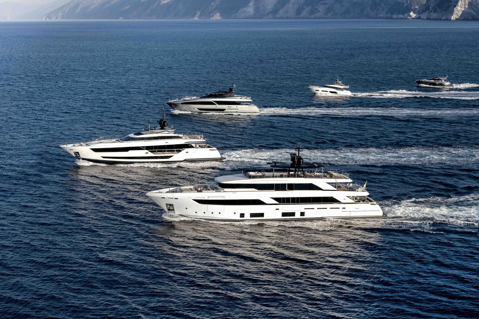 The Ferretti Group's fleet of 18 magnificent yachts